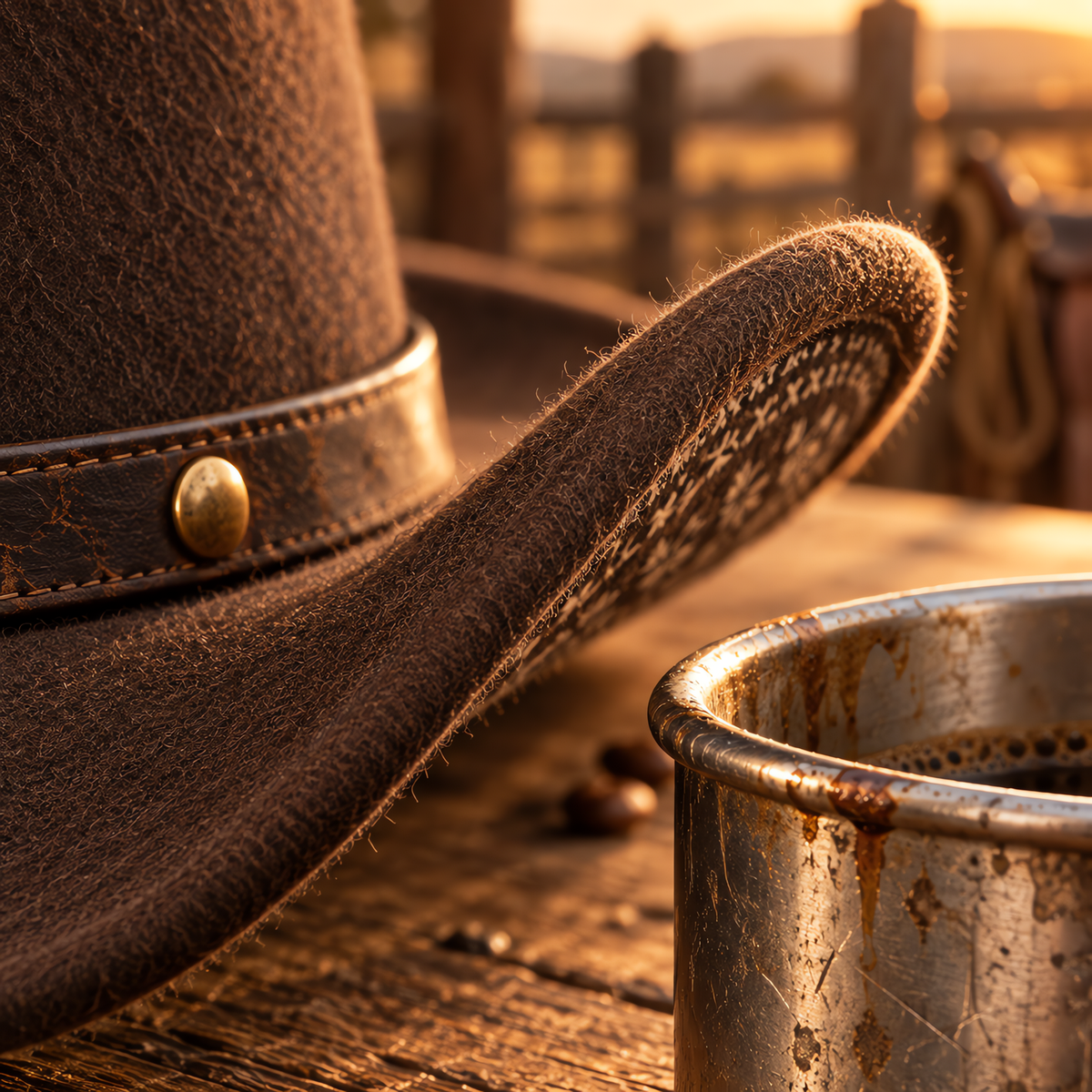 The Rancher by mianbrea™ — Premium Wool Felt Cowboy Hat, Hand-Pressed Cattleman Crease