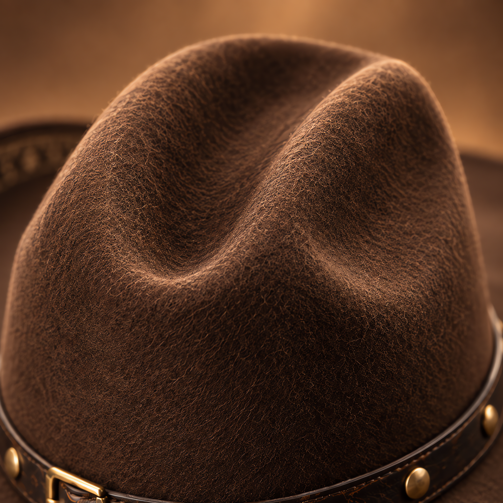 The Rancher by mianbrea™ — Premium Wool Felt Cowboy Hat, Hand-Pressed Cattleman Crease