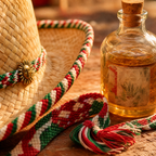 The Sol by mianbrea™ — Premium Natural Palm Leaf Straw Cowboy Hat, Mexican Tricolor Band & Sun Concho