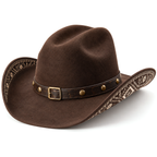 The Rancher by mianbrea™ — Premium Wool Felt Cowboy Hat, Hand-Pressed Cattleman Crease